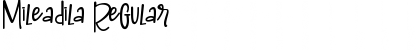 Mileadila Regular Font Title Preview