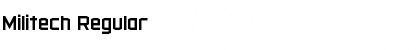 Militech Regular Font Title Preview