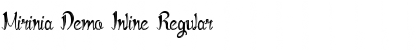 Mirinia Demo Inline Regular Font Title Preview