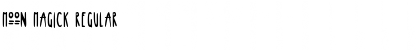 Moon Magick Regular Font Title Preview