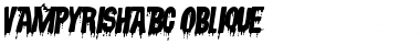VampyrishABC-Oblique Regular Font Title Preview