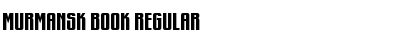 Murmansk Book Regular Font Title Preview