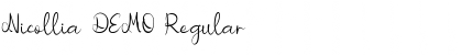 Nicollia DEMO Regular Font Title Preview