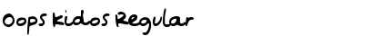Oops Kidos Regular Font Title Preview