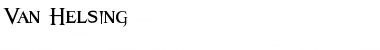 Van Helsing Regular Font Title Preview