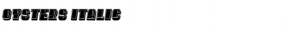 Oysters Italic Font Title Preview