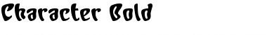Character Bold Font Title Preview