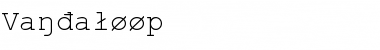 Vandaloop Regular Font Title Preview