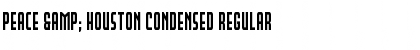 Peace & Houston Condensed Regular Font Title Preview
