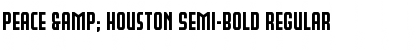 Peace & Houston Semi-Bold Regular Font Title Preview