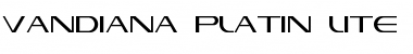 Vandiana Platin Lite Regular Font Title Preview