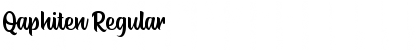 Qaphiten Regular Font Title Preview