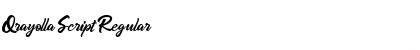 Qrayolla Script Regular Font Title Preview