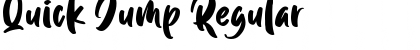 Quick Jump Regular Font Title Preview