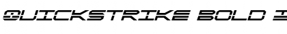 QuickStrike Bold Italic Bold Italic Font Title Preview