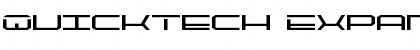 QuickTech Expanded Expanded Font Title Preview