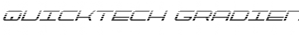QuickTech Gradient Italic Italic Font Title Preview