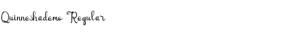Quinneshademo Regular Font Title Preview