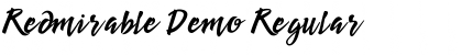 Redmirable Demo Regular Font Title Preview