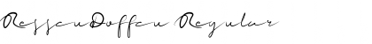 ResscuDoffcu Regular Font Title Preview