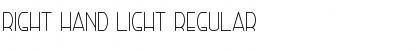 Right Hand Light Regular Font Title Preview