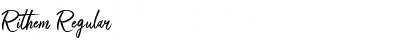 Rithem Regular Font Title Preview