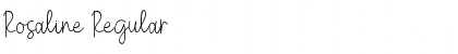 Rosaline Regular Font Title Preview