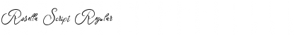 Rosella Script Regular Font Title Preview