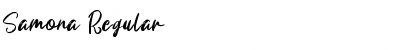 Samona Regular Font Title Preview