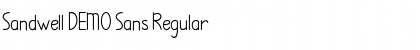 Sandwell DEMO Sans Regular Font Title Preview
