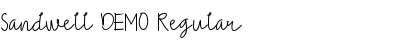 Sandwell DEMO Regular Font Title Preview