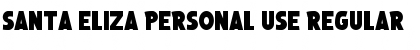 Santa Eliza Personal Use Regular Font Title Preview