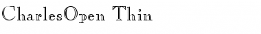 CharlesOpen Thin Font Title Preview