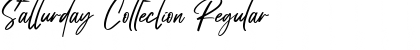 Satturday Collection Regular Font Title Preview