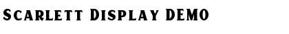 Scarlett Display DEMO Font Title Preview