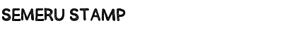 SEMERU Stamp Font Title Preview