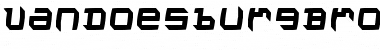 VanDoesburgBrokenFS Regular Font Title Preview