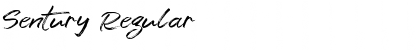 Sentury Regular Font Title Preview