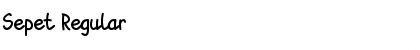 Sepet Regular Font Title Preview