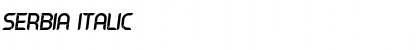 Serbia Italic Font Title Preview