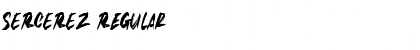 SERCEREZ Regular Font Title Preview