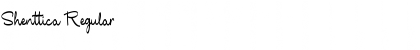 Shenttica Regular Font Title Preview