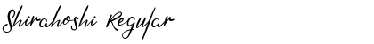 Shirahoshi Regular Font Title Preview