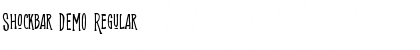 Shockbar DEMO Regular Font Title Preview