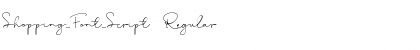 Shopping_Font_Script Regular Font Title Preview