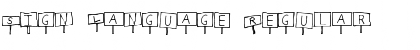 Sign Language Regular Font Title Preview