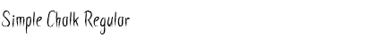 Simple Chalk Regular Font Title Preview