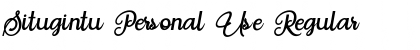 Situgintu Personal Use Regular Font Title Preview