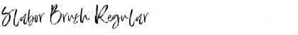 Slabor Brush Regular Font Title Preview
