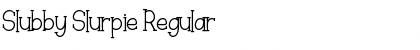 Slubby Slurpie Regular Font Title Preview